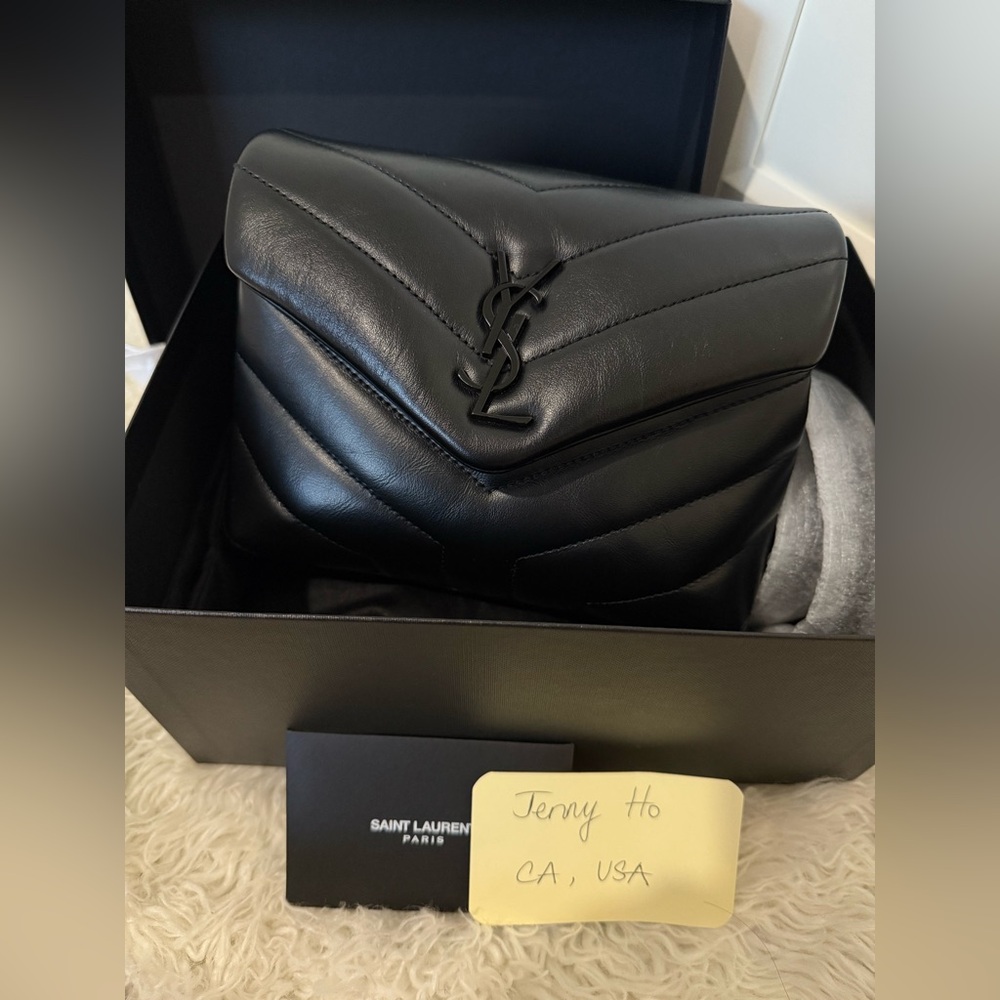*SOLD* YSL Toy Loulou black on black